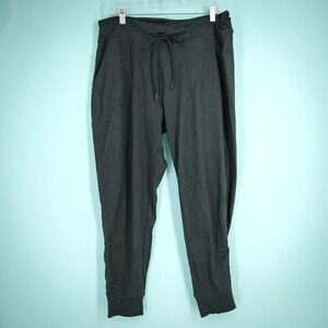 Lole Size Large L Heather Gray Drawstring Pull On Active Athletic Jogger Pants